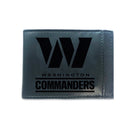 Front Pocket Wallet w/ RFID Blocking, Washington Commanders, Black