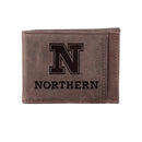 Front Pocket Wallet w/ RFID Blocking, Northern State University, Brown