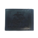 US Marine Corps Black Front Pocket Wallet with RFID Blocking