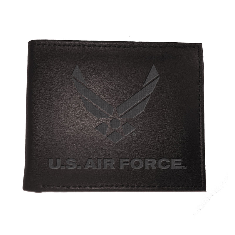 US Air Force Black Bi-Fold Wallet