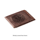 Front Pocket Wallet w/ RFID Blocking, University of Louisana at Lafayette, Brown