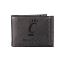 Front Pocket Wallet w/ RFID Blocking, University of Cincinnati, Black