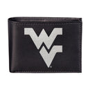 West Virginia University Black Bi-Fold Embroidered Wallet w/ RFID Blocking