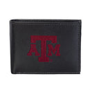 Texas A&M Black Bi-Fold Embroidered Wallet w/ RFID Blocking
