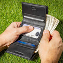 Baltimore Ravens Black Tri-Fold Embroidered Wallet w/ RFID Blocking