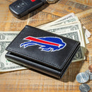 Buffalo Bills Black Tri-Fold Embroidered Wallet w/ RFID Blocking