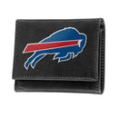 Buffalo Bills Black Tri-Fold Embroidered Wallet w/ RFID Blocking