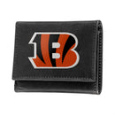 Cincinnati Bengals Black Tri-Fold Embroidered Wallet w/ RFID Blocking
