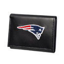 New England Patriots Black Tri-Fold Embroidered Wallet w/ RFID Blocking