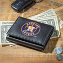 Houston Astros Black Tri-Fold Embroidered Wallet w/ RFID Blocking