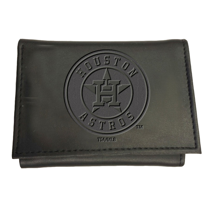 Houston Astros Tri-Fold Wallet Black