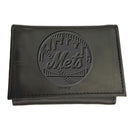 New York Mets Tri-Fold Wallet Black