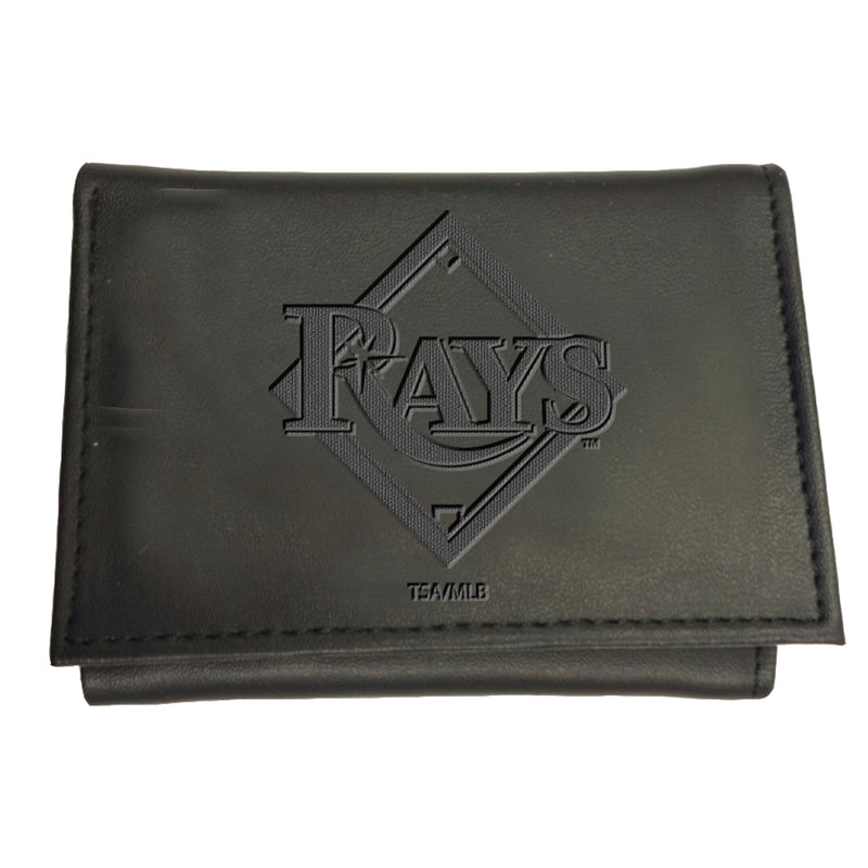 Tampa Bay Rays Tri-Fold Wallet Black