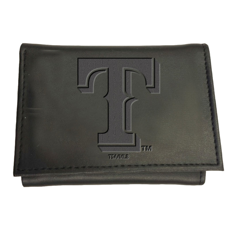 Texas Rangers Tri-Fold Wallet Black