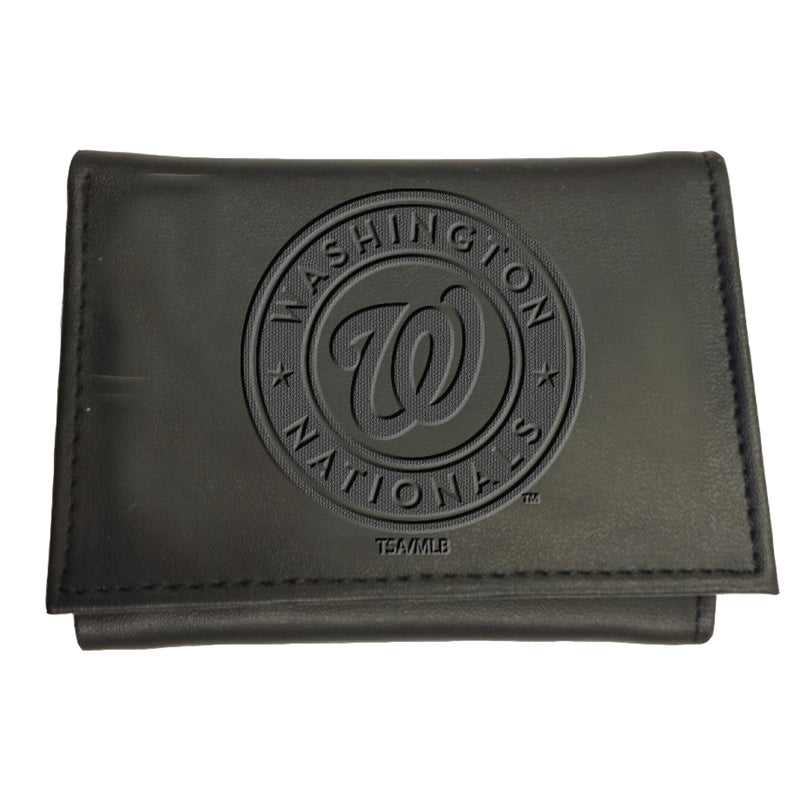 Washington Nationals Tri-Fold Wallet Black