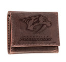 Nashville Predators, Tri-Fold Wallet, Brown, CH, 100% Genuine Leather