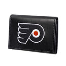 Philadelphia Flyers Black Tri-Fold Embroidered Wallet w/ RFID Blocking