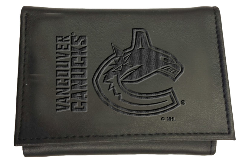 Vancouver Canucks, Tri-Fold Wallet, Black