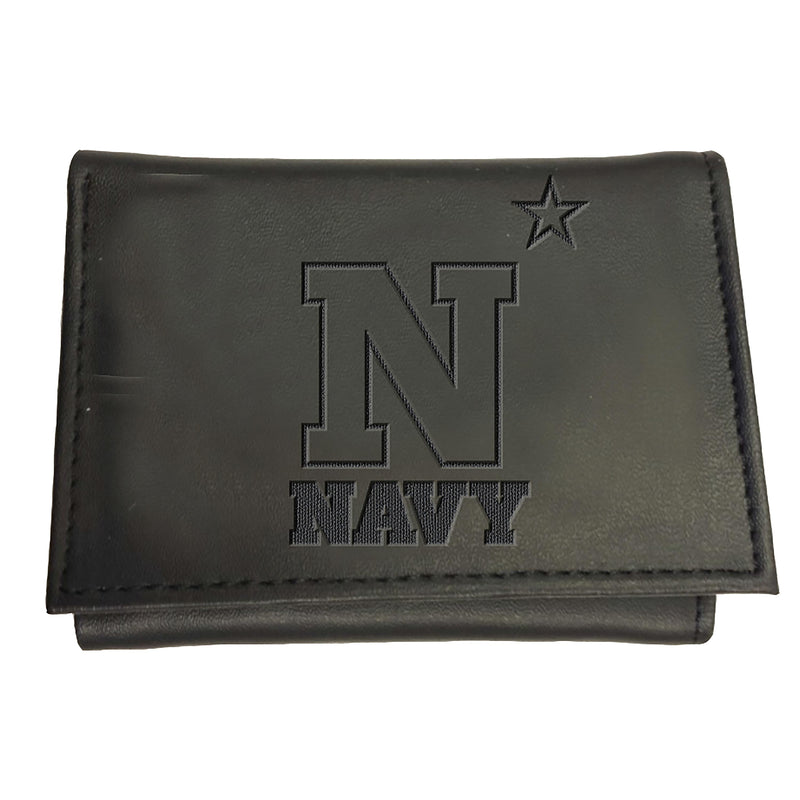 US Naval Academy, Tri-Fold Wallet, Black