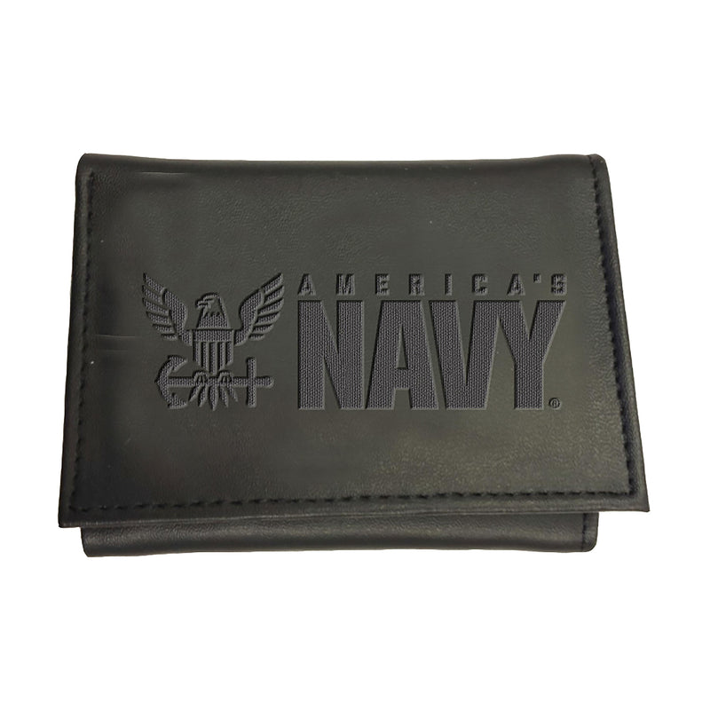 US Navy, Tri-Fold Wallet, Black
