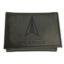 US Space Force Black Tri-Fold Wallet
