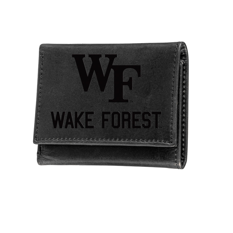 Wake Forest University, Tri-Fold Wallet, Black