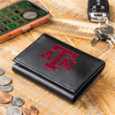 Texas A&M Black Tri-Fold Embroidered Wallet w/ RFID Blocking