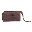 Wristlet Wallet, Brown, Baltimore Ravens