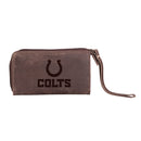Wristlet Wallet, Brown, Indianapolis Colts