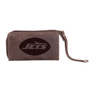 Wristlet Wallet, Brown, New York Jets