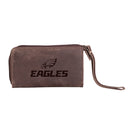 Wristlet Wallet, Brown, Philadelphia Eagles