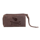 Wristlet Wallet, Brown, Tennessee Titans