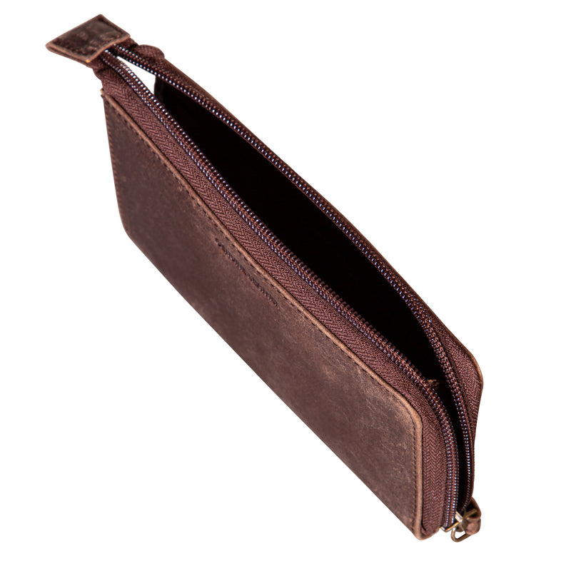 Houston Astros Wristlet Wallet Brown