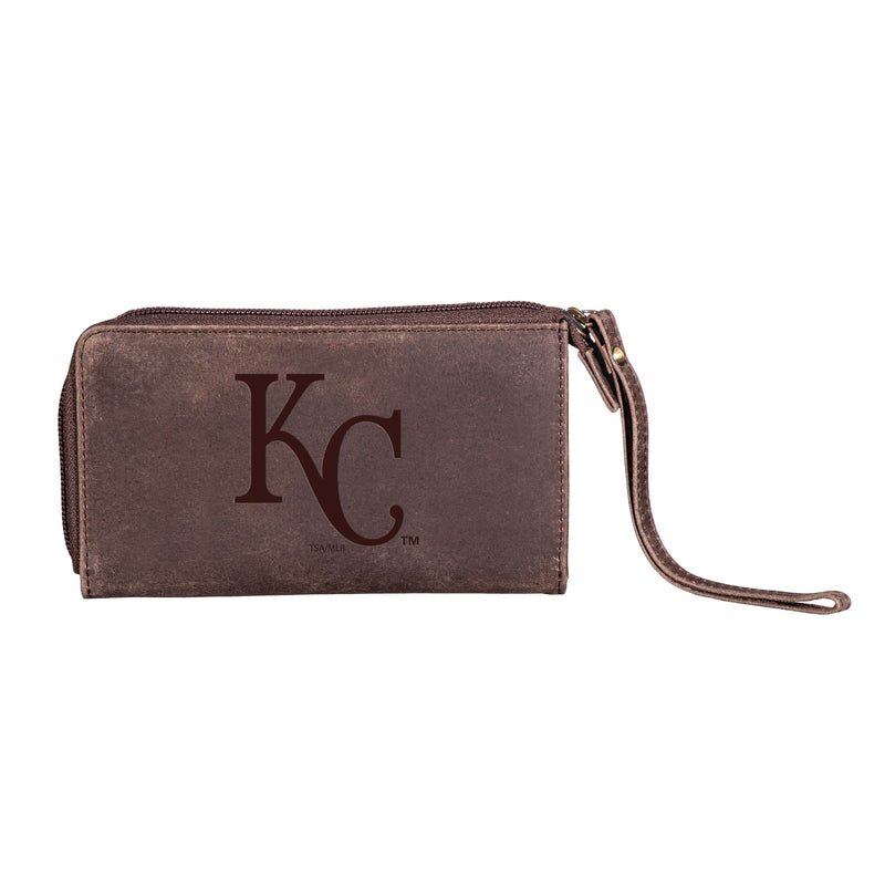 Kansas City Royals Wristlet Wallet Brown