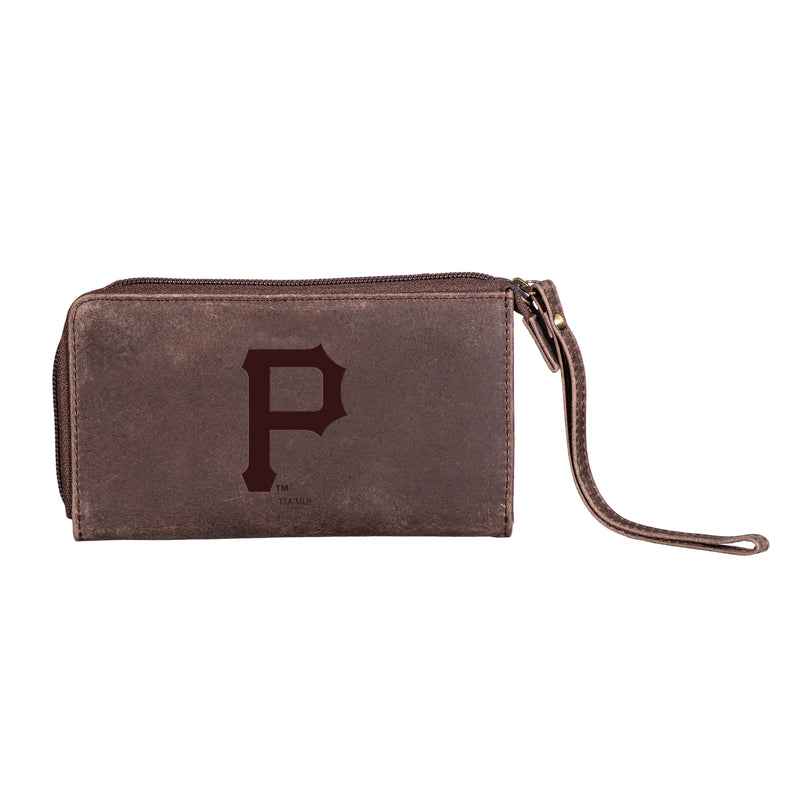 Pittsburgh Pirates Wristlet Wallet Brown
