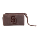 San Diego Padres Wristlet Wallet Brown
