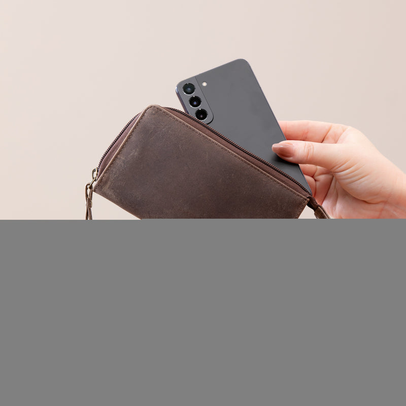 San Diego Padres Wristlet Wallet Brown