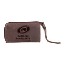 Wristlet Wallet, Brown, Carolina Hurricanes
