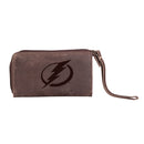 Wristlet Wallet, Brown, Tampa Bay Lightning