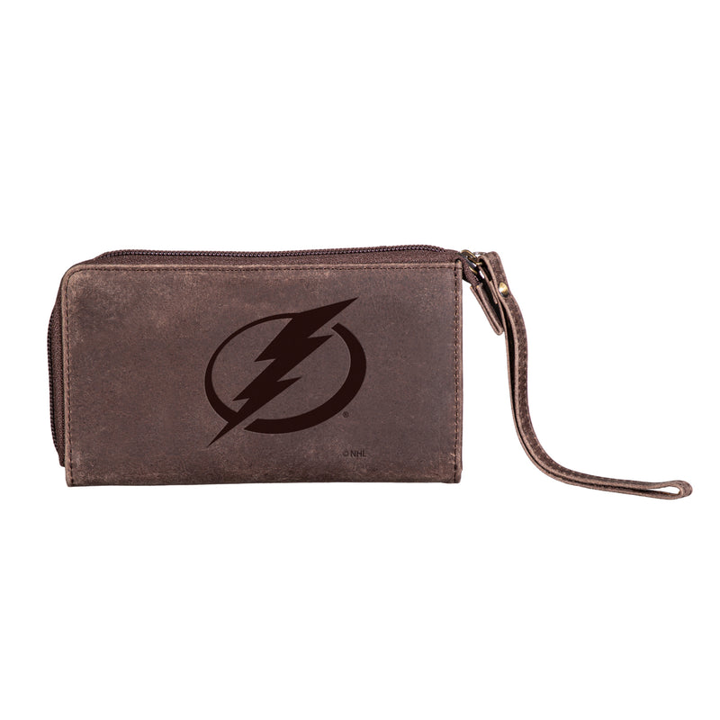 Wristlet Wallet, Brown, Tampa Bay Lightning