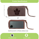 Wristlet Wallet, Brown, Toronto Maple Leafs