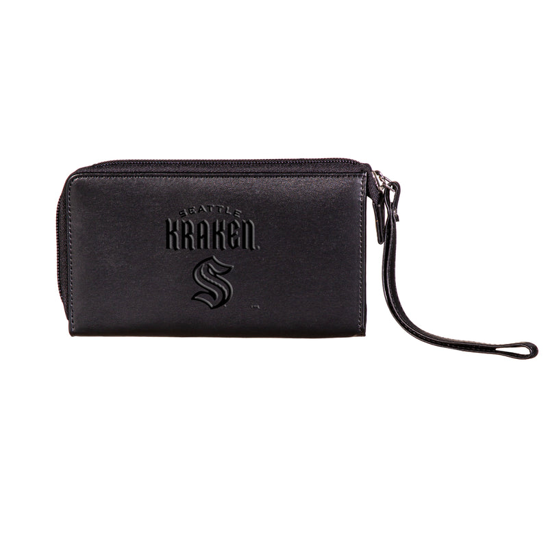 Wristlet Wallet, Black, Seattle Kraken