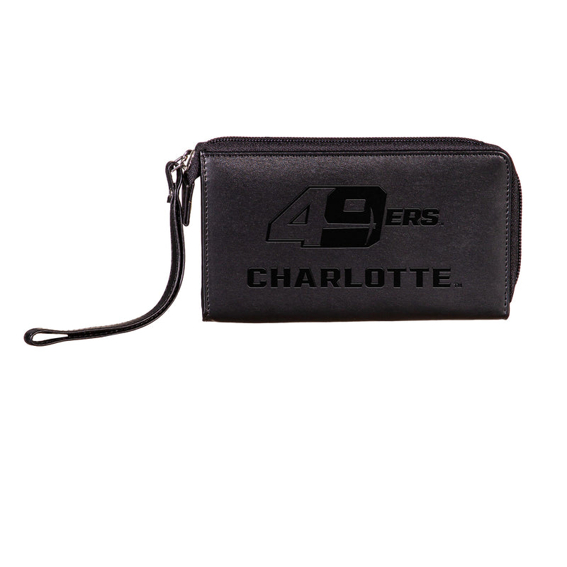 Wristlet Wallet, Black, University of North Carolina/Charlotte
