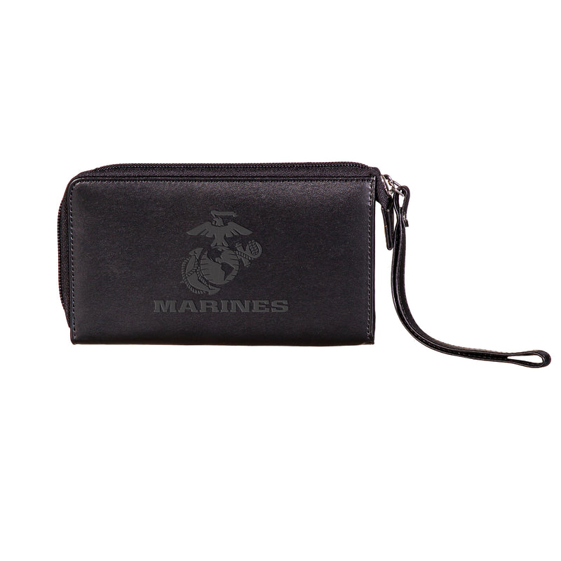 US Marine Corps Black Wristlet Wallet