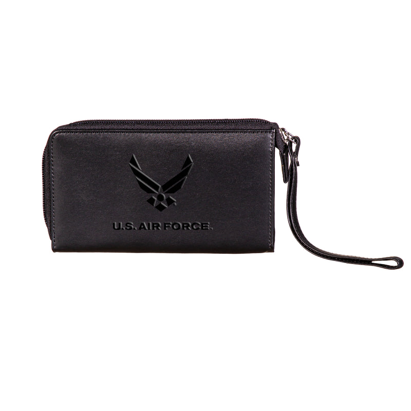 US Air Force Black Wristlet Wallet