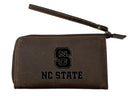 Wristlet Wallet, Brown, North Carolina State University