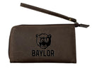 Wristlet Wallet, Brown, Baylor University