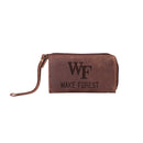 Wristlet Wallet, Brown, Wake Forest University