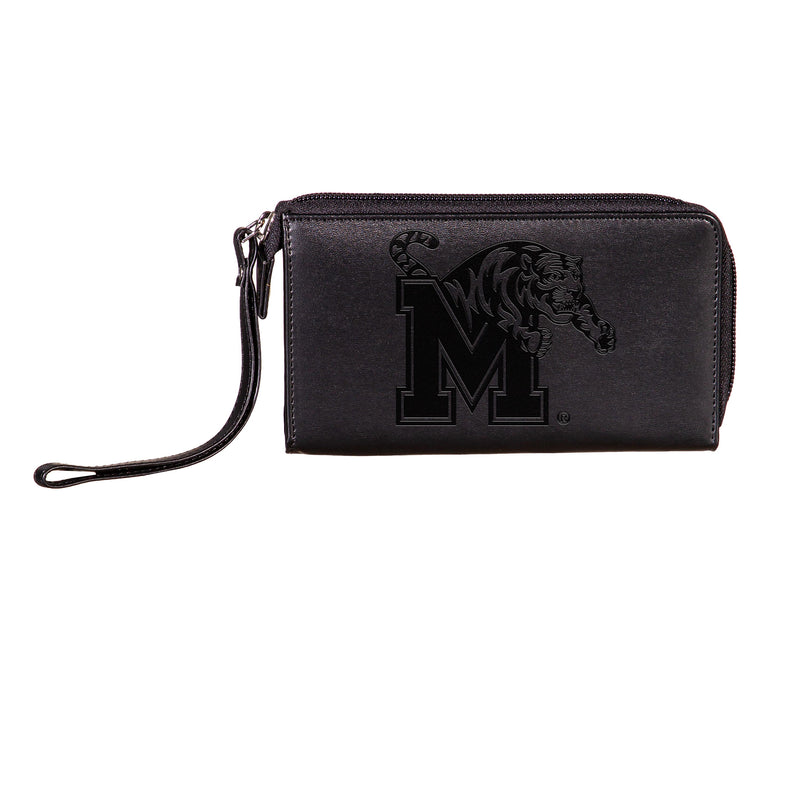 Wristlet Wallet, Black, University of Memphis