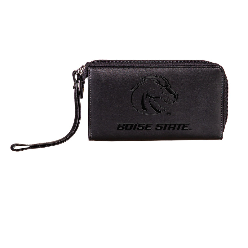 Wristlet Wallet, Black, Boise State University